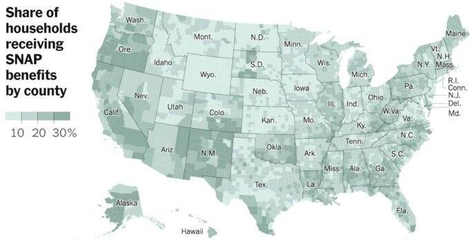 Χάρτης SNAP: Εδώ είναι ποιοι θα επηρεαστούν από διακοπές στην επισιτιστική βοήθεια
| presscode.gr