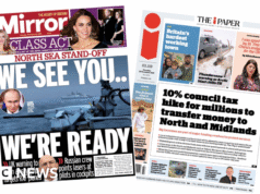 «Απόσταση στη Βόρεια Θάλασσα» και «Αύξηση φόρου του Συμβουλίου για εκατομμύρια»
| presscode.gr «Απόσταση στη Βόρεια Θάλασσα» και «Αύξηση φόρου του Συμβουλίου για εκατομμύρια»
| presscode.gr