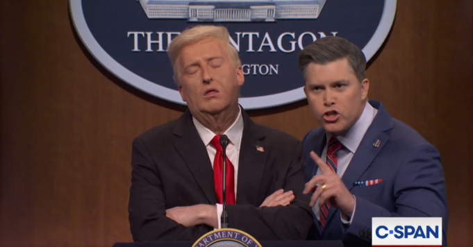 'SNL' Cold Open: Ο Τραμπ Πιάστηκε να Ροχαλίζει Ερωτήσεις σχετικά 'SNL' Cold Open: Ο Τραμπ Πιάστηκε να Ροχαλίζει Ερωτήσεις σχετικά με την οικονομική προσιτότητα, τα εγκλήματα πολέμου
| presscode.gr