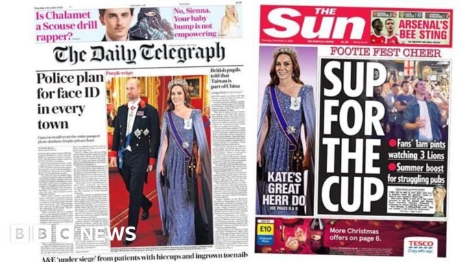 The Papers: "Face ID σε κάθε πόλη" και "Kate's great The Papers: "Face ID σε κάθε πόλη" και "Kate's great herr do"
| presscode.gr