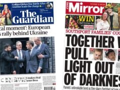 The Papers: «Μια κρίσιμη στιγμή» για την Ουκρανία και το θάρρος των «οικογενειών του Σάουθπορτ»
| presscode.gr The Papers: «Μια κρίσιμη στιγμή» για την Ουκρανία και το θάρρος των «οικογενειών του Σάουθπορτ»
| presscode.gr